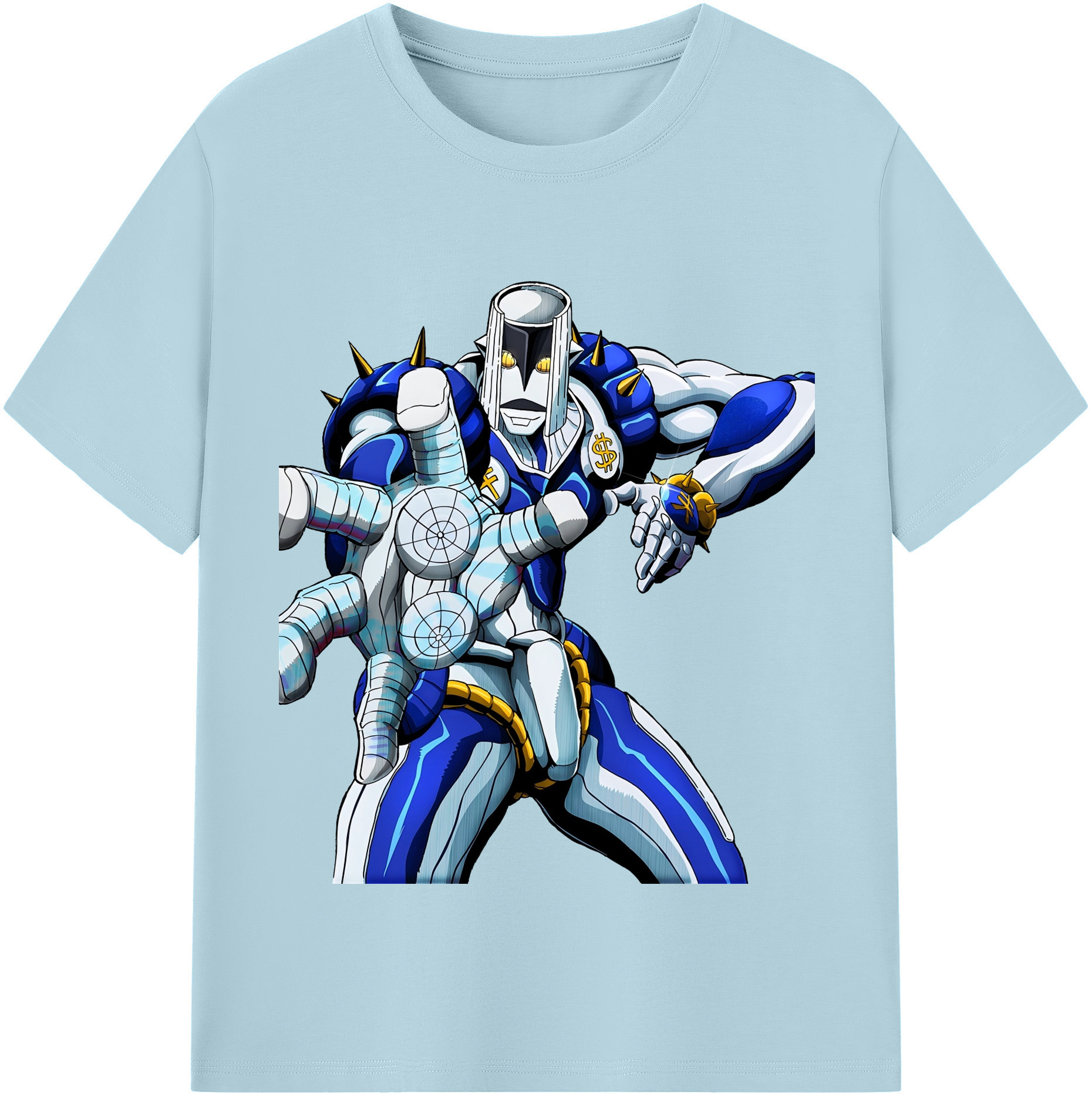 （画像用） ジョジョの奇妙な冒険 虹村億泰 にじむら おくやす JoJo's Bizarre Adventure Nijimura Okuyasu 綿100％半袖Tシャツ（フロントプリント）